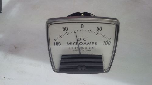 General Electric D-C Volt meter 0-100 microamps