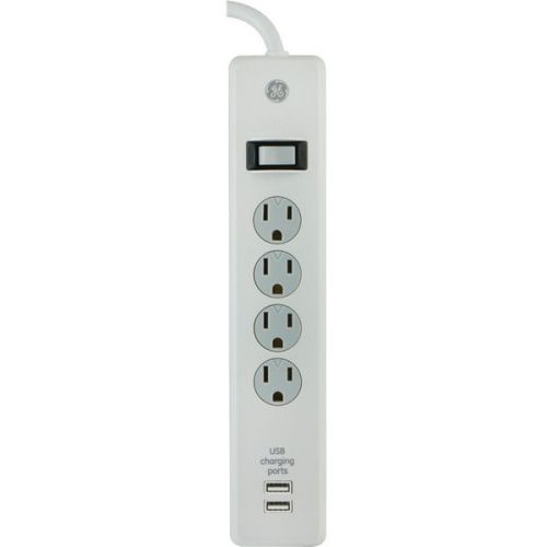 GE 14269 Surge Protector 2 USB Ports/4 Outlets
