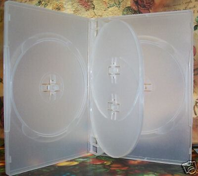 100 slim quad dvd cases, clear -  psd77 for sale