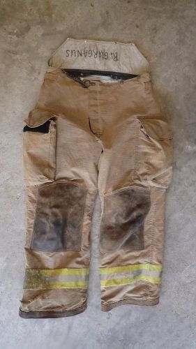 Lion BodyGuard Turn Out Gear Firefighter Pants USED 38R PTFE Tan Yellow 2008