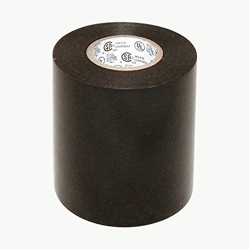 JVCC EL7566-AW Premium Grade Electrical Tape, 66 Length x 4&#034; Width, Black