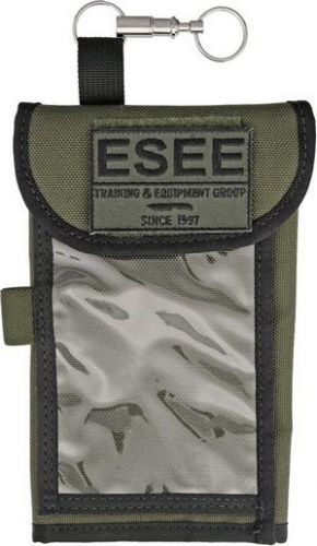 ESEE ESMAPCASE Map Case Quick Disconnect Keychain Nylon OD Green 4.5&#034;x8&#034; Closed