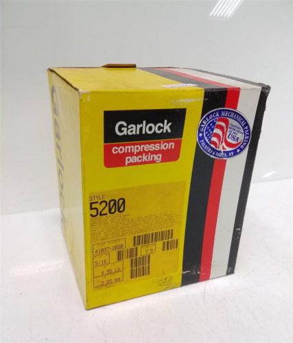 Garlock 5/16&#034;style 5200 compression pump packing  41097-2020 nib for sale