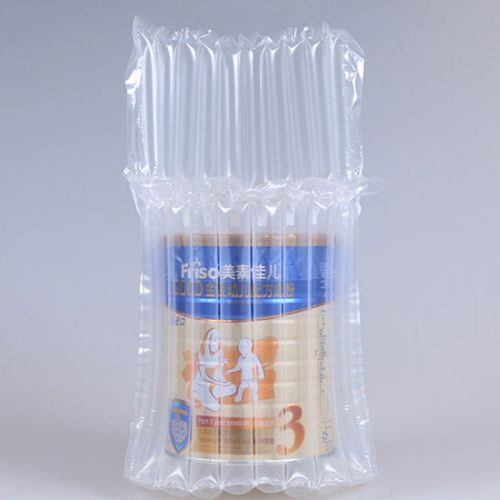 Inflatable air packaging protective bubble wrap bag for 900g milk powder bottle for sale