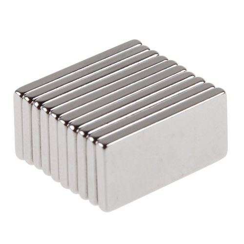 10pcs super strong block fridge magnets rare earth neodymium 20x10x2mm n35 for sale