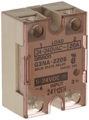 Omron G3NA-220B-DC5-24 Solid State Relay Zero Cross Function Yellow Indicator...