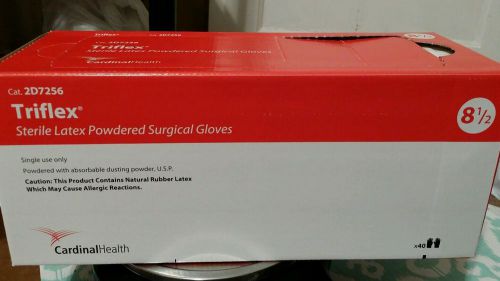 Triflex Sterile Powdered Latex Surgical Glove 8-1/2&#034; 1 Box of 40