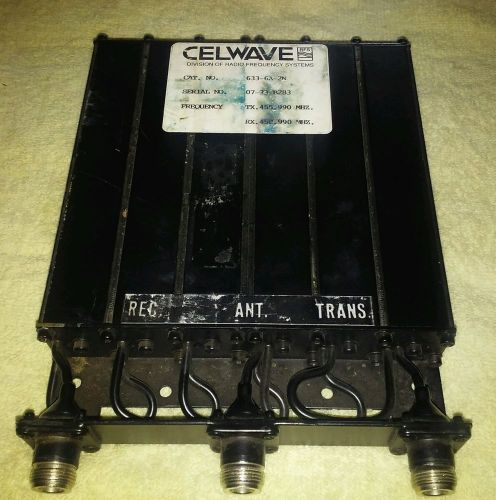 Celwave 633-6a-2n uhf gmrs duplexer 450-470mhz fits vxr-7000 repeater for sale