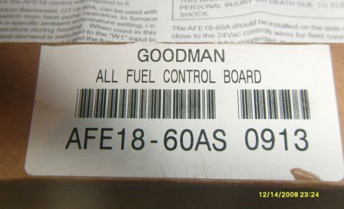 Goodman AFE18-60AS All Fuel Control Board  USED