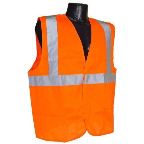 Radians SV2OS5X Class 2 Solid Safety Vest, Orange, 5 Extra Large
