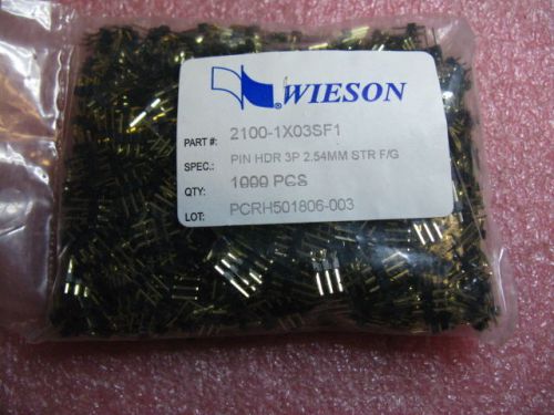 2000 PCS WIESON 2100-1X03SF1 CONTAINS GOLD PLATING- 0.8LBS CONNECTORS