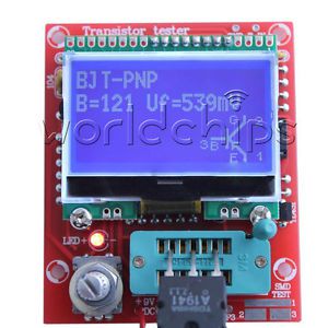 M328 LCD 12864 Transistor Tester DIY Kits Diode Triode Capacitance LCR ESR Meter