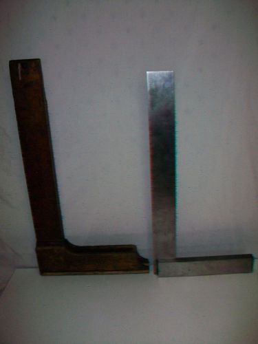 Vintage brown &amp; sharpe mfg. co. #541 machinist square w/ wooden holder for sale