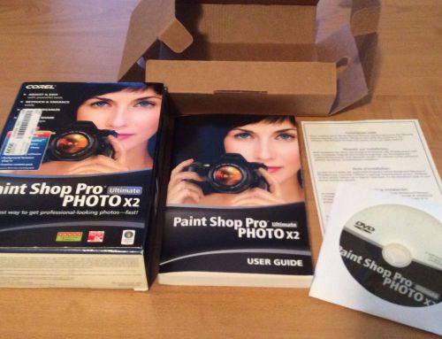 Paint Shop Pro Ultimate Photo X2 Software in package - with serial number COREL
