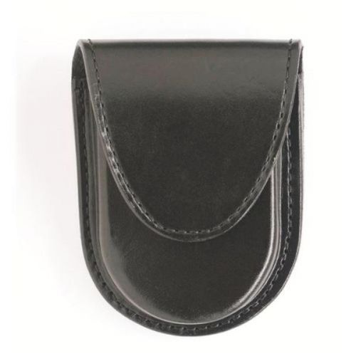 Gould &amp; Goodrich Basket Weave Leather Hidden Snap Round Bottom Cuff Case