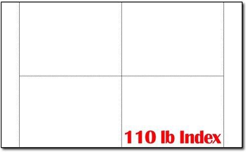 Desktop Publishing Supplies, Inc. 1000 Blank White Postcards- 250 Sheets - 4 Per