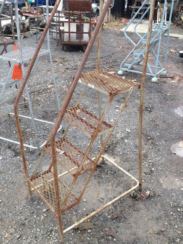 Rolling Ladder Stairs 4 step 38&#034; tall Local Pickup or Message for Shipping quote