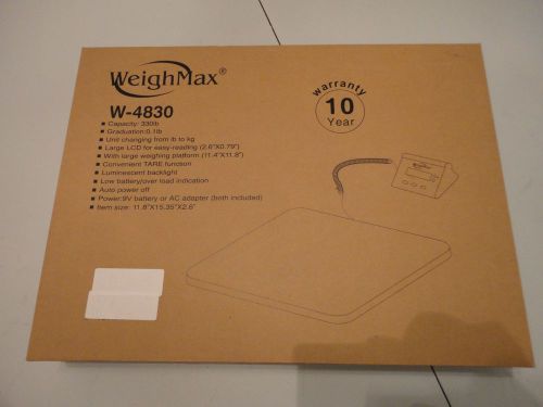 New Other WeighMax W-4830 Industrial LCD Postal Scale 330lb Capacity Heavy Duty