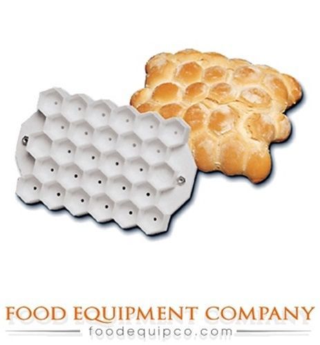 Paderno 47041-02 Dough Bread Stamp 5.5&#034; L x 4&#034; W hexagons plastic