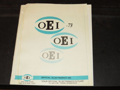 OEI OPTICAL ELECTRONICS 1974 - AMPS - FUNCTION MODULES - 3-D DISPLAYS  (#124)