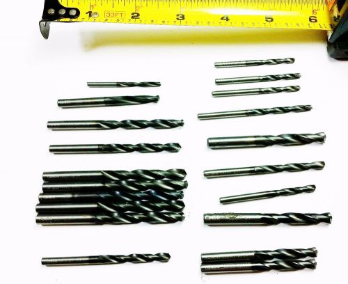 (Machinist Lot of 20) Assorted Sizes Garr Solid Carbide Drills *NR* B 960
