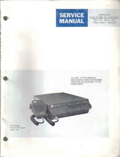 Johnson manual fleetcom ii 529/530 150-174 mhz fm for sale