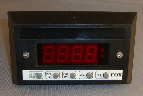 FOX METER FC101-100 4-20 MA INPUT 120 VAC 4 DIGIT 1/8 DIN Meter