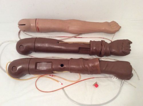 LOT OF 3 GAUMARD SCIENTIFIC S400 INTRAVENOUS TRAINING ARMS-FOR PARTS ONLY
