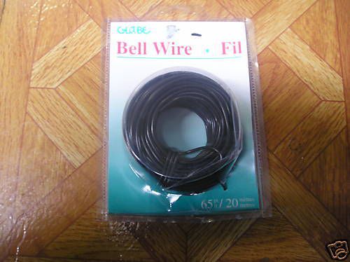 Black Bell Wire 18 Guage 65&#039; Roll (lot of 2)