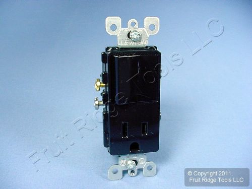 Leviton Black Decora Rocker Light Switch Receptacle Power Outlet 15A 125V 5625-E