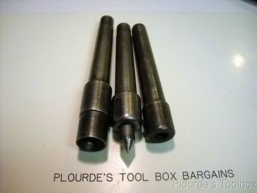 Used Lot of 3 Center Tool Holder CL4  With Brown &amp; Sharpe Taper # 6