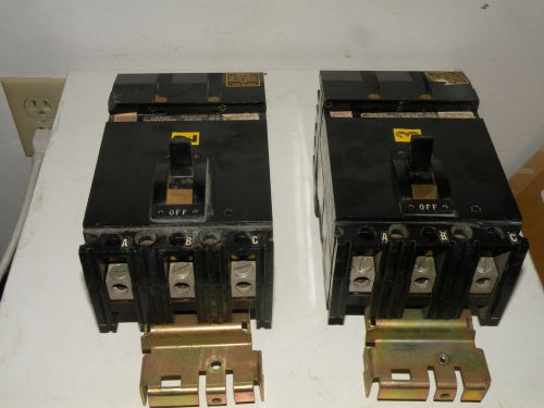 Square d fa34060 thermal magnetic circuit breaker 60a 480v 3 pole ser 2 type fa for sale