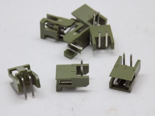 100x Dupont 2 Pin Right Angle Connectors Male Part Header