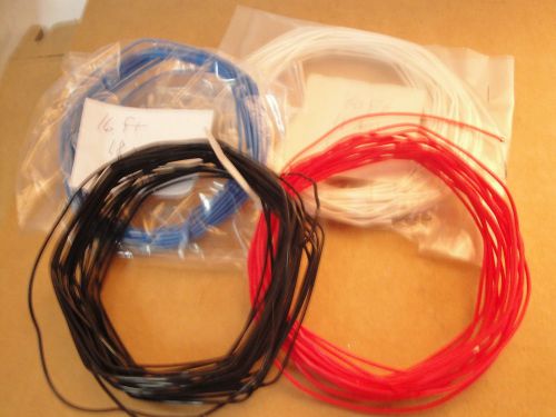 105 FT 18 Awg Solid Core Silver Plated 600V Mil-Spec Teflon Wire 4 Colors