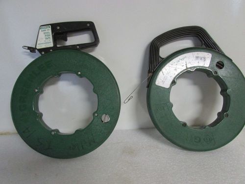 Greenlee textron 438-20 and 438-10 steel fish tapes for sale