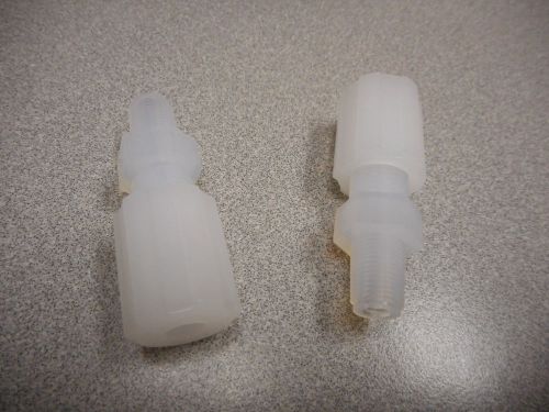 Parker fame-42 tube fitting,compression male adapter 1/4in tube flare (lot of 2) for sale