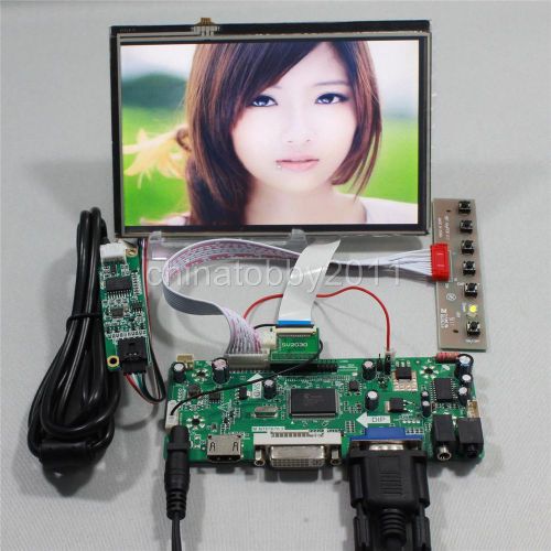 Hdmi vga dvi  lcd control board 7inch hsd070pww1 c00 sunshine visible touch  lcd for sale