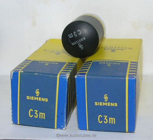 2 tubes matched pair  C3m  Siemens Halske   (508008) from early 60s  &gt;125%