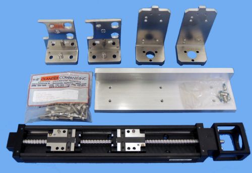 NEW AMAT Linear Actuator Screw Guide Carrier Positioning Stage &amp; Brackets Hi-Res