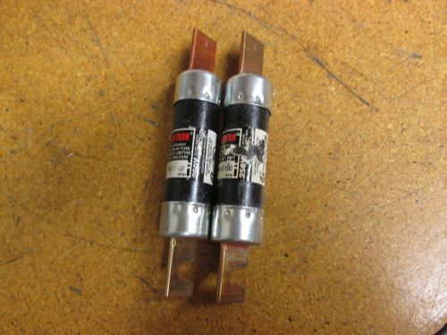 Bussman FRN-R-100 Dual Element Time Delay Current Limiting Fuse 100A 600V Used 2