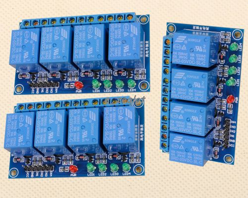 3PCS 5V 4-Channel Relay Module High Level Triger Relay shield for Arduino
