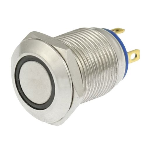 Blue led light stainless steel momentary push button switch gy for sale