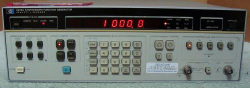 Hp - agilent 3325a synthesizer/function generator w/opt 002! calibrated ! for sale