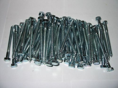 Zinc hex head  lag screw bolt 5/16&#034; x 3-1/2&#034; - 76/pcs for sale