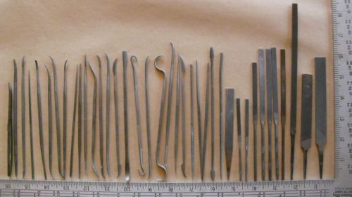 38 hand files jewelers machinist grobet vallorbe tell swiss nicholson tool for sale