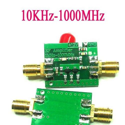 1MHZ-1000MHz Broadband Shortwave UV HF RF FM Radio Signal Amplifier 10mW 12V