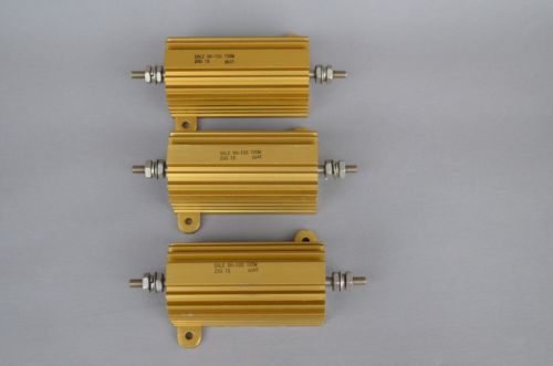 Three Dale RH-100 100W 25ohm 1% resistors