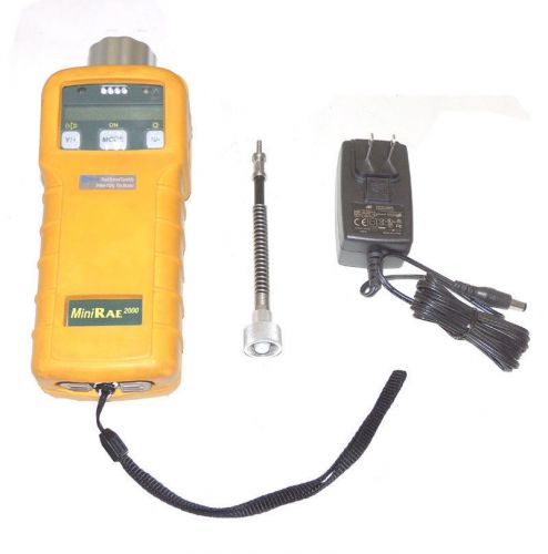 RAE MiniRAE-2000 VOC Gas Monitor Handheld PGM-7600 Filter &amp; AC Adapter/ Warranty
