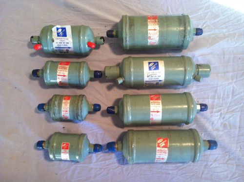 (8) CARRIER UNIVERSAL PARTS REFRIGERANT FILTER DRIERS (ASSORTED MISC. LOT)