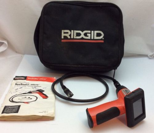 Ridgid Model See Snake Micro Visual Inspection Equiqment Camera